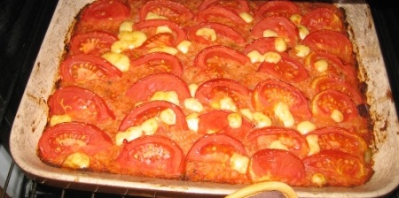 Рисовая запеканка с помидорами Рисовая запеканка с помидорами