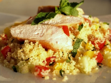 Табуле из курицы с огурцом и мятой Табуле из курицы с огурцом и мятой