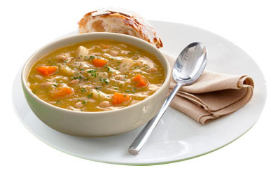 Гороховый суп с овощами по старинке