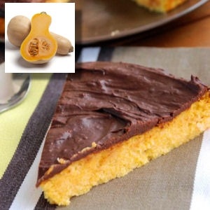 Сочный пирог с масляным орехом, пахтой и апельсинами