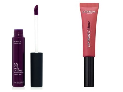 помады Matte Lip Liquid от The Body Shop и Infaillible Lip Paint от L'Oréal Paris помады Matte Lip Liquid от The Body Shop и Infaillible Lip Paint от L'Oréal Paris