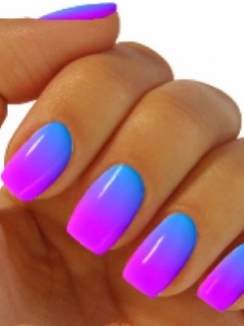 разноцветные ногти