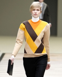 как носить модный свитер сезон зима 2012 Celine