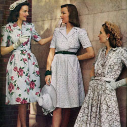 мода 40-х годов