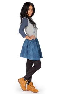 джинсовая юбка с Doc Martens джинсовая юбка с Doc Martens