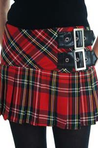 с чем носить юбку-шотландку