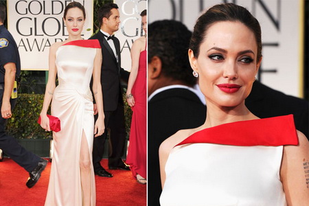 ювелирные изделия из платины Анджелина Джоли на красной дорожке