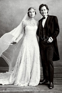 свадебное платье с длинными рукавами Lauren Bush Lauren