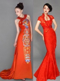 китайские свадебные платья
