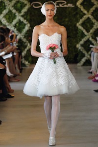 короткие свадебные платья Oscar de la Renta короткие свадебные платья Oscar de la Renta