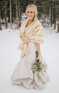 свадебные платья зимой