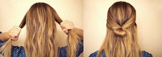 инструкция как сделать бант из волос
