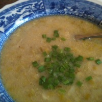 сырный суп лук порей