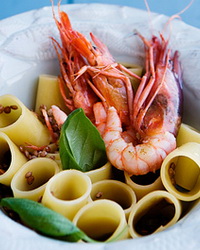 итальянская паста с морепродуктами