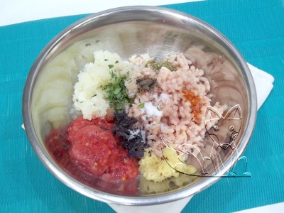 ингредиенты перемалываем через мелкую решетку мясорубки ингредиенты перемалываем через мелкую решетку мясорубки